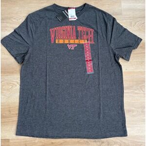NWT Unisex Captivating Virginia Tech Hokies Tee - XL - Charcoal Heather Gray